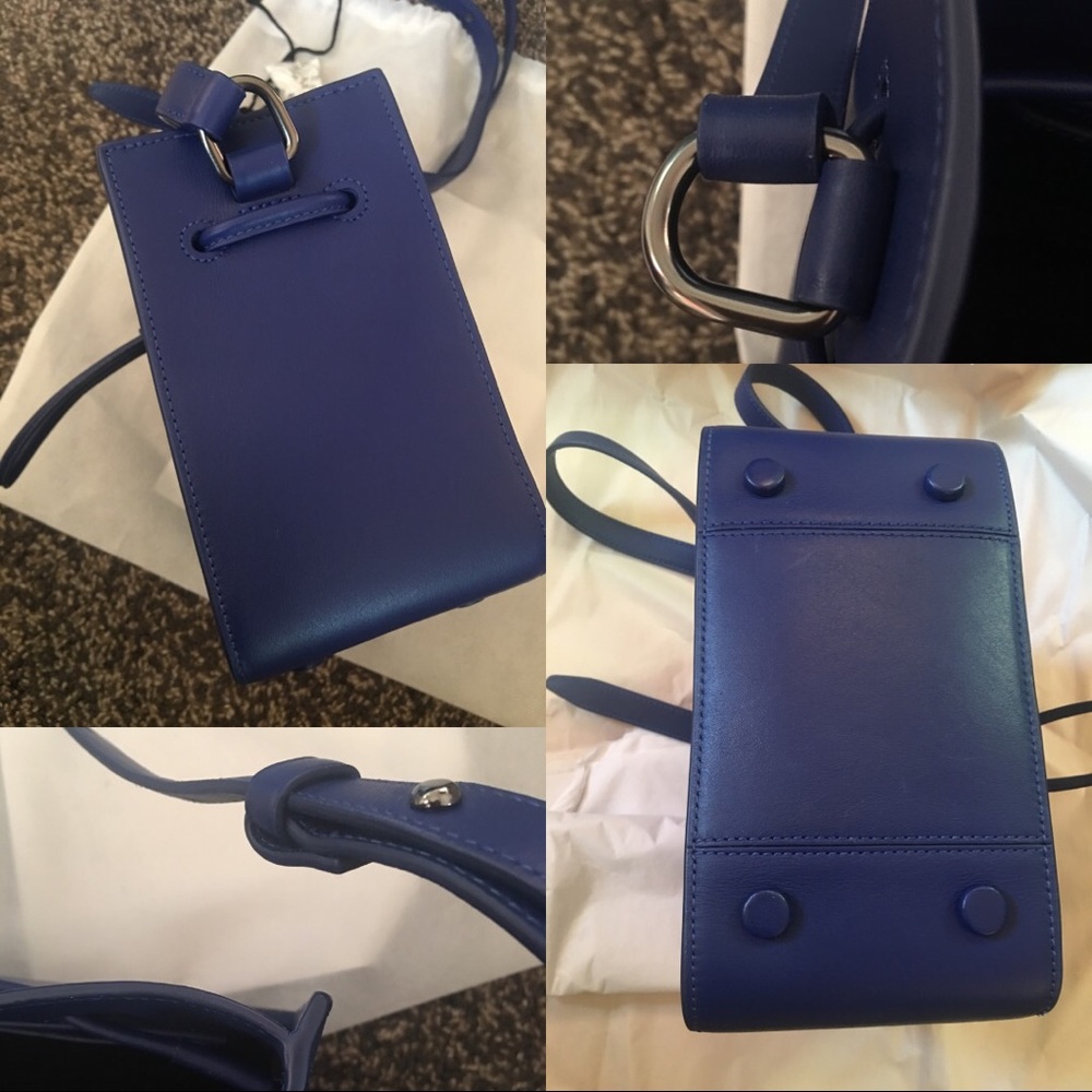 3.1 Phillip Lim Soleil Mini Bucket Bag Cobalt Blue - Picture 7 of 8